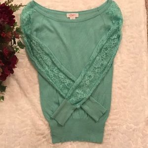 Candie's teal long sleeve sweater ❄️